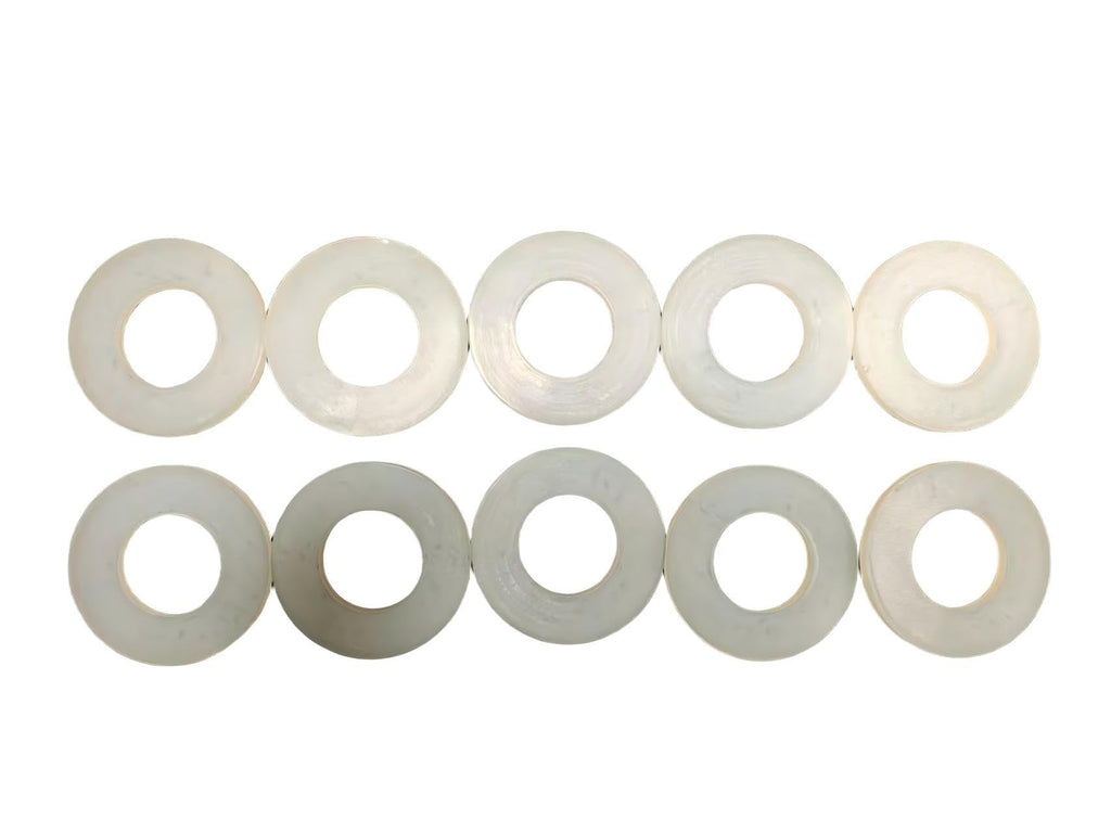 10PCS 35mm Bucket Pin Shim Kit - Heavy Duty Polymer Shims for Excavator & Skid Steer, Universal Fit for Most Compact Construction Equipment, Bucket Pin Repair Washer Kit for Loader