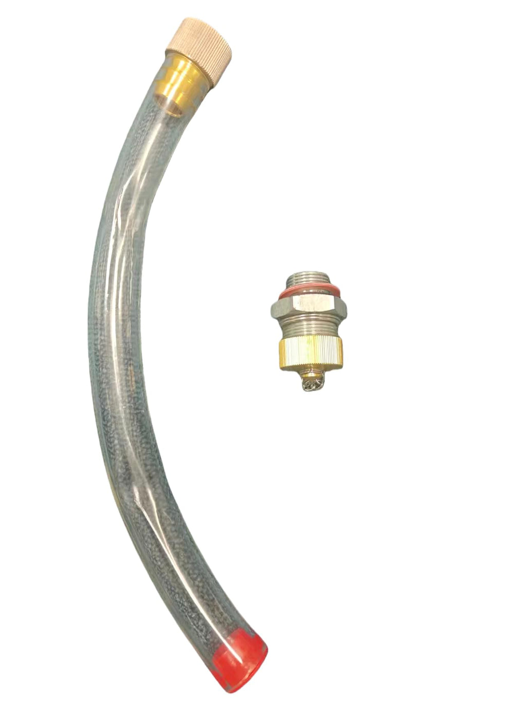 Yanmar Engine Oil Drain Valve with Pipe, 22MM Interface, suitable for Bobcat EZ20 DX17