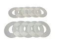 10PCS 30mm Bucket Pin Shim Kit - Heavy Duty Wear-Resistant Washers for Mini Excavator, Skid Steer & Compact Loader, Durable Plastic Shims for Bucket Linkage Repair & Maintenance (3MM)
