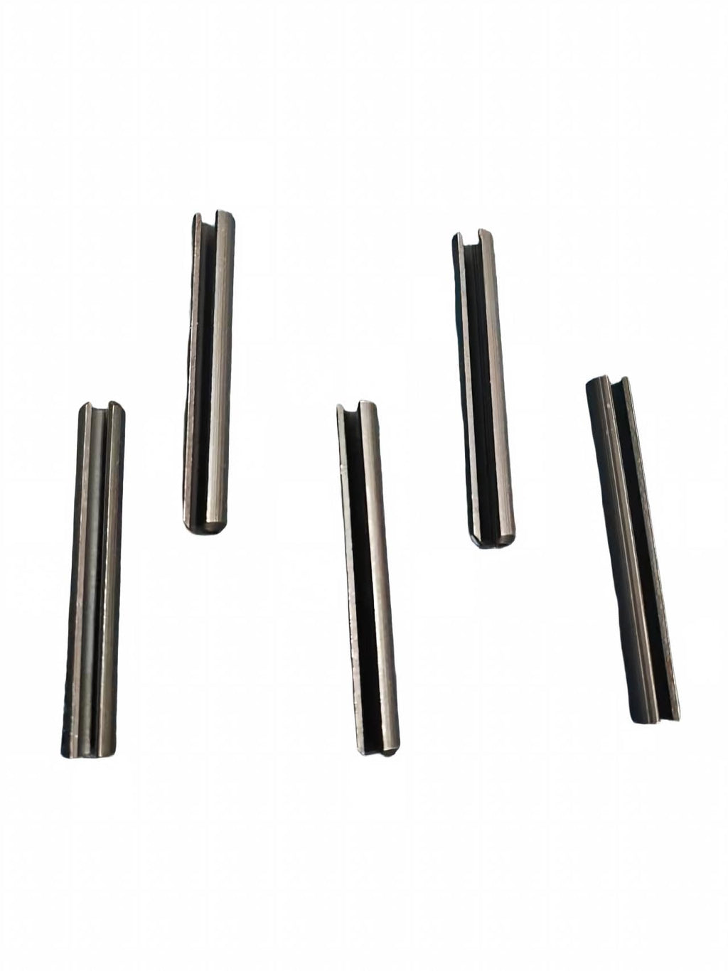 5PCS 10mm Diameter Slotted Spring Roll Pins for 45mm 53mm Hydraulic Breaker Hammers, Chisel Retainer Lock Pins Compatible with SB20 SB30 Style Mini Excavators