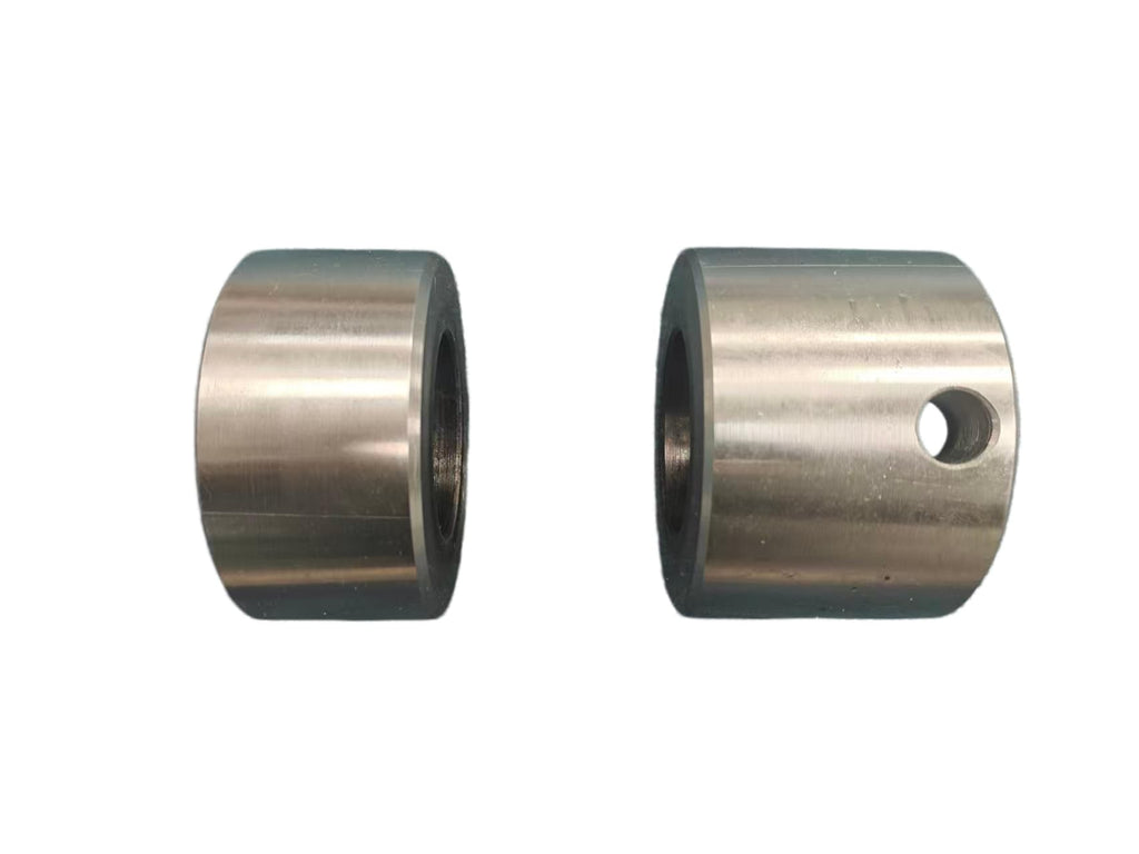 2pcs 60mm Weld-On Bucket Pin Bushings, Hardened Steel Bucket Ears Repair Kit Fits CAT 312 Komatsu PC120 John Deere 130 Excavator
