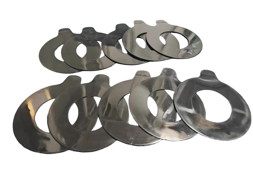 10pcs Bucket Pin Shim Kit 50mm for Excavator and Skid Steer. Cat Bobcat Deere Komatsu