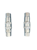 Summit Hydraulics 3/8” Ag ISO 5675 Hydraulic Quick Connect Pioneer Style Couplers, 3/8” NPT Thread, 2 Sets