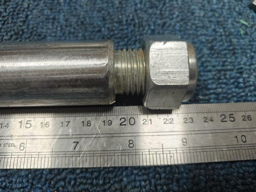Mini Excavator Bucket Connecting pin, 1.18 inches/30mm x 195mm, Replaceable, nut with self-Locking Feature Mini Excavator Attachment - (2 Pack)