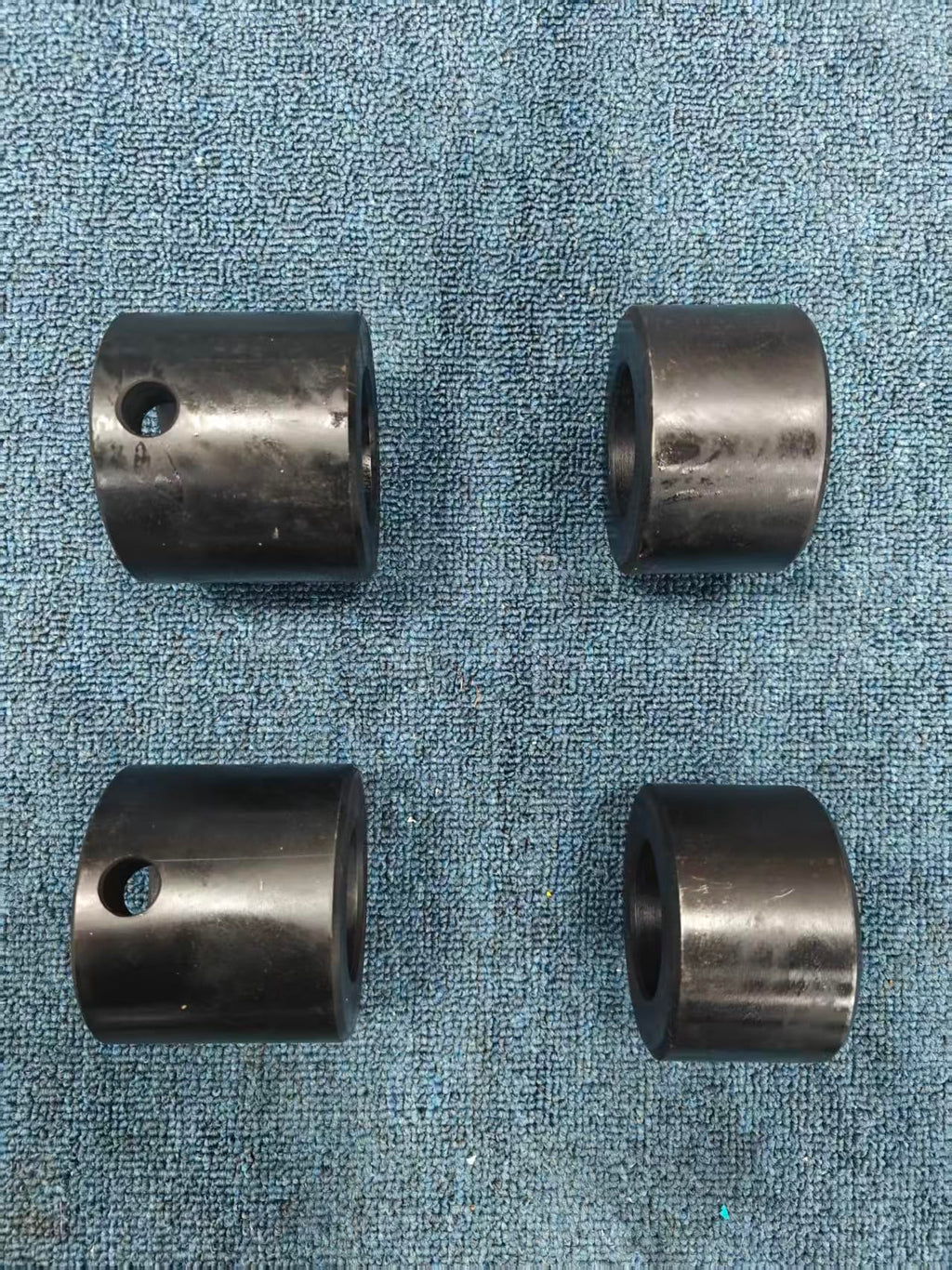 4 Pack 45mm Weld-On Bucket Pin Bushings, Hardened Steel Bucket Ears Repair Kit, Replacement for Takeuchi CAT Mini Excavator Loader Bucket