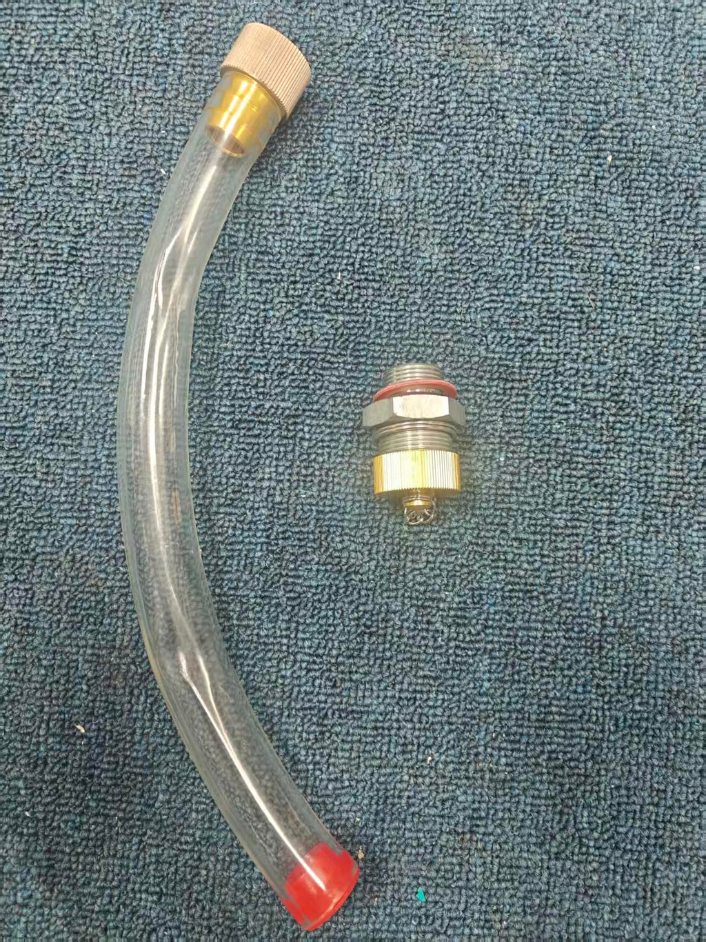 Yanmar Engine Oil Drain Valve with Pipe, 22MM Interface, suitable for Bobcat EZ20 DX17
