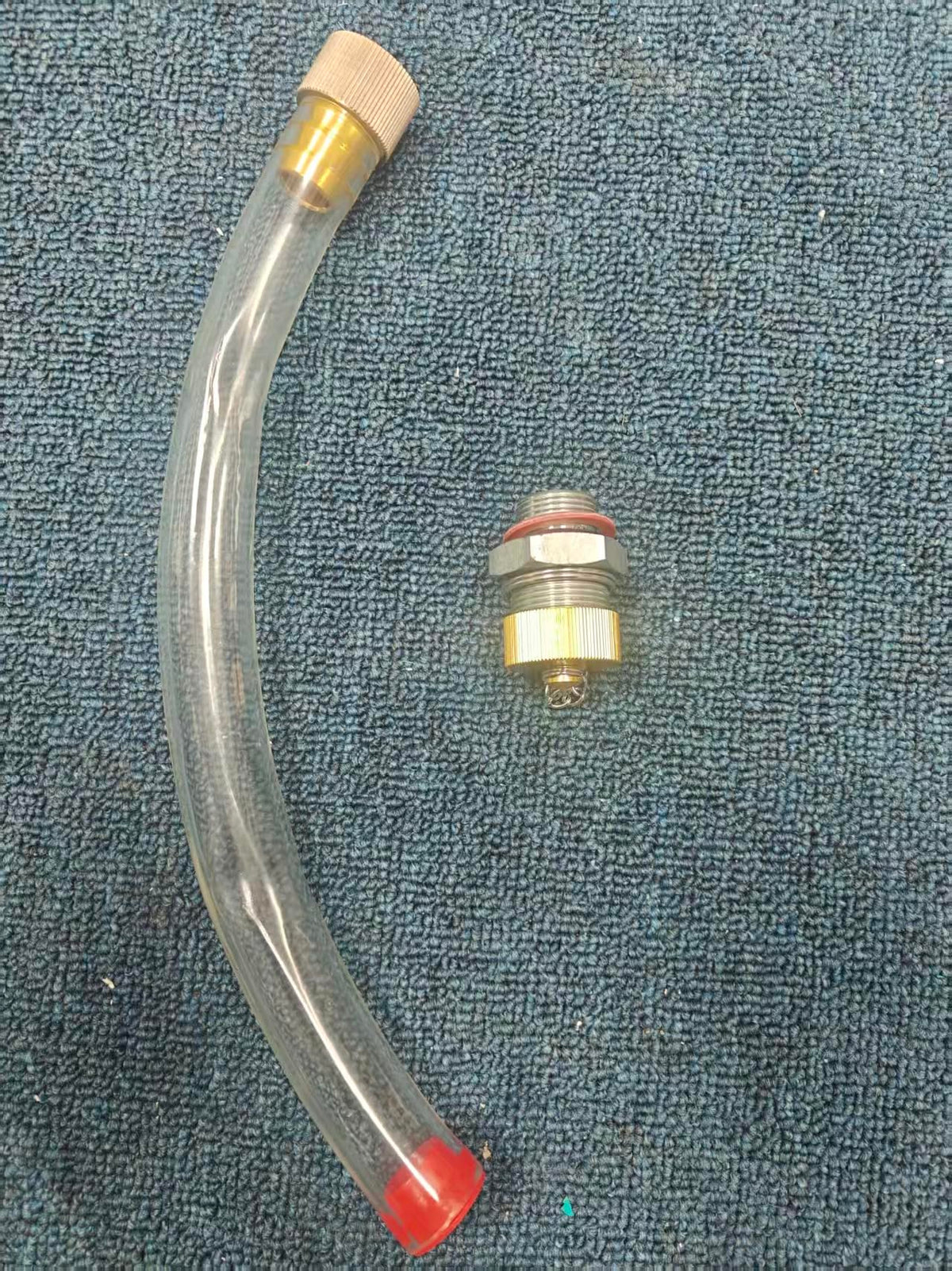 Yanmar Engine Oil Drain Valve with Pipe, 22MM Interface, suitable for Bobcat EZ20 DX17